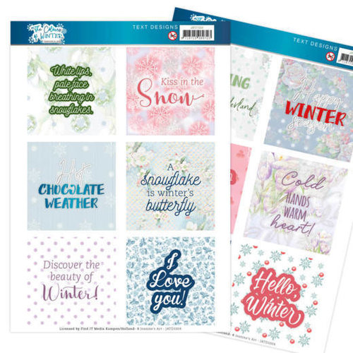 Jeanines Art JATD1004 - Text Designs - Jeanines Art- The colours of winter (EN)