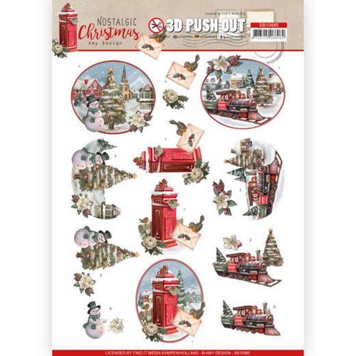 Amy Design SB10485 - Uitdrukvel - Amy Design - Nostalgic Christmas - Christmas Train