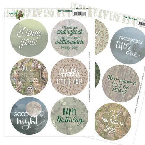 Amy Design ADTD1004 - Text Designs - Amy Design - Amazing Owls (EN)