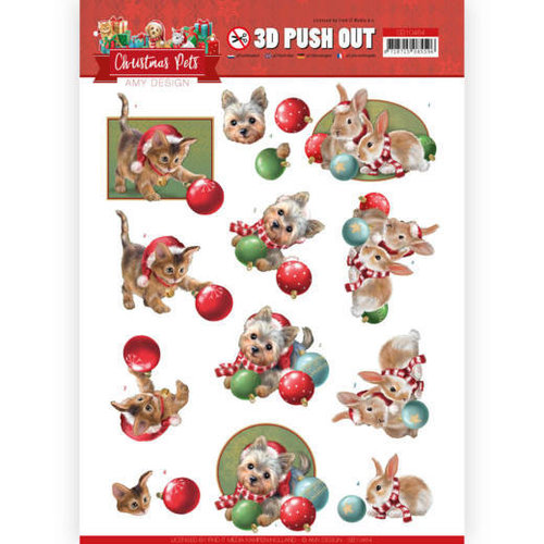 Amy Design SB10464 - Uitdrukvel - Amy Design - Christmas Pets - Christmas balls