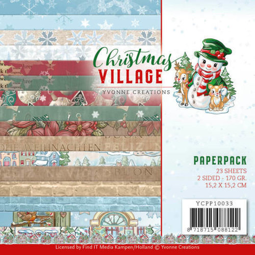 Yvonne Creations YCPP10033 - Papierpak - Yvonne Creations - Christmas Village