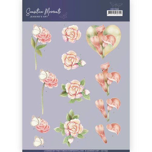 Jeanines Art CD11522 - 10 stuks knipvellen - Jeanines Art- Sensitive Moments - Calla Lily