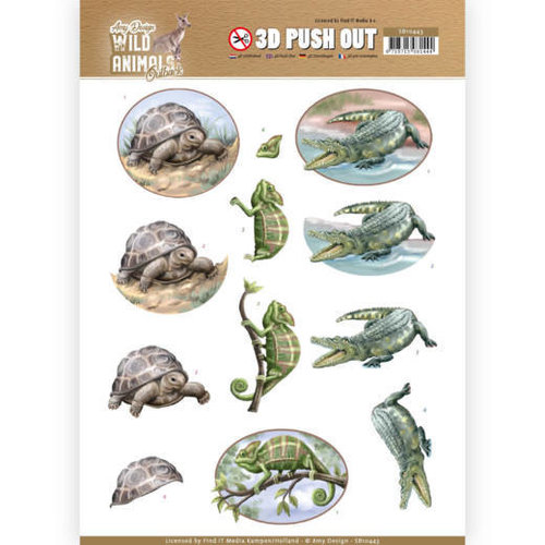 Amy Design SB10443 - 3D Uitdrukvel - Amy Design - Wild Animals Outback - Reptiles