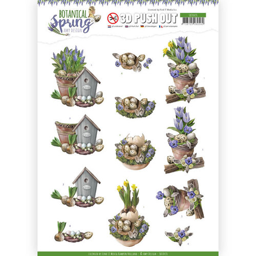 Amy Design SB10435 - 3D Uitdrukvel - Amy Design - Botanical Spring - Spring Arrangement