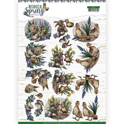 CD11472 - 10 stuks knipvellen - Amy Design - Botanical Spring - Best Friends