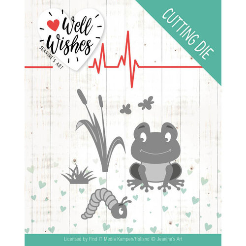 Jeanines Art JAD10094 - Mal - Jeanines Art- Well Wishes - Smiling Frog