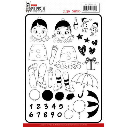 Yvonne Creations YCCS10056 - Stempel - Yvonne Creations - Petit Pierrot