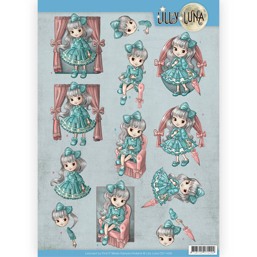Lilly Luna CD11428 - 10 stuks knipvellen - Lilly Luna - Mooie strikken
