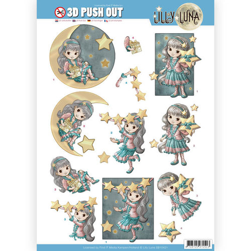 Lilly Luna SB10421 - 3D uitdrukvel - Lilly Luna - Straal als een ster