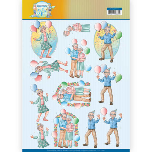 Yvonne Creations CD11400 - 10 stuks knipvellen - Yvonne Creations- Party Together