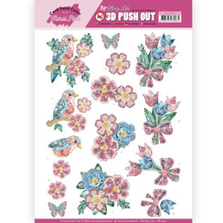 SB10413 - 3D Uitdrukvel - Yvonne Creations - Floral Pink (Kitschy Lala) - Kitchy Flowers