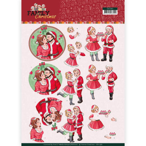 Yvonne Creations CD11387 - 10 stuks knipvellen - Yvonne Creations- Loving Christmas