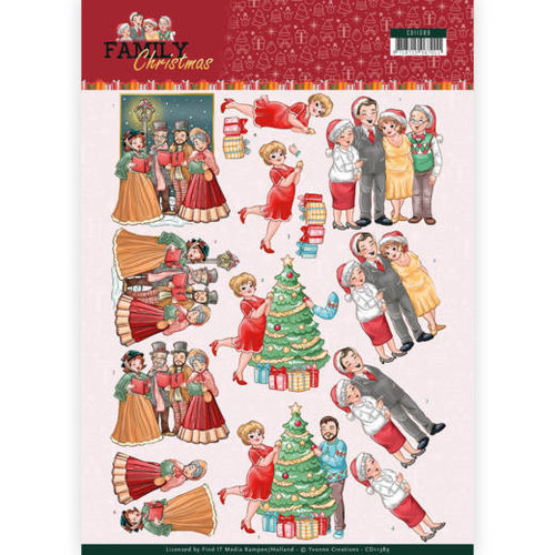 Yvonne Creations CD11389 - 10 stuks knipvellen - Yvonne Creations- Celebrate Christmas