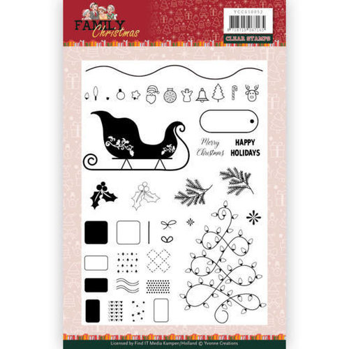 Yvonne Creations YCCS10052 - Stempel - Yvonne Creations - Family Christmas