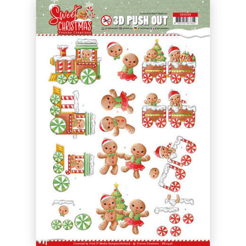 Yvonne Creations SB10396 - 3D Uitdrukvel - Yvonne Creations - Sweet Christmas - Sweet Cookies