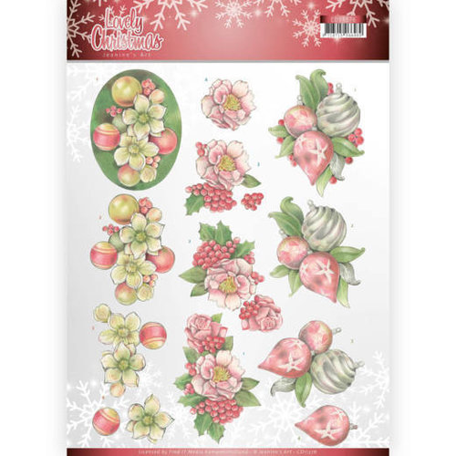 Jeanines Art CD11376-HJ17401 - 10 stuks knipvellen - Jeanines Art- Lovely Christmas - Lovely Ornaments