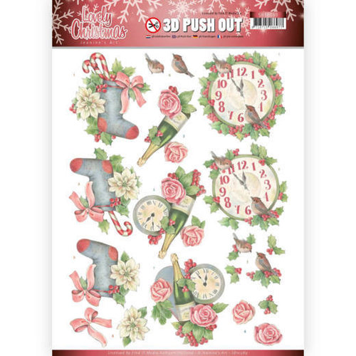 Jeanines Art SB10389 - 3D Uitdrukvel - Jeanines Art- Lovely Christmas - Lovely Christmas Time