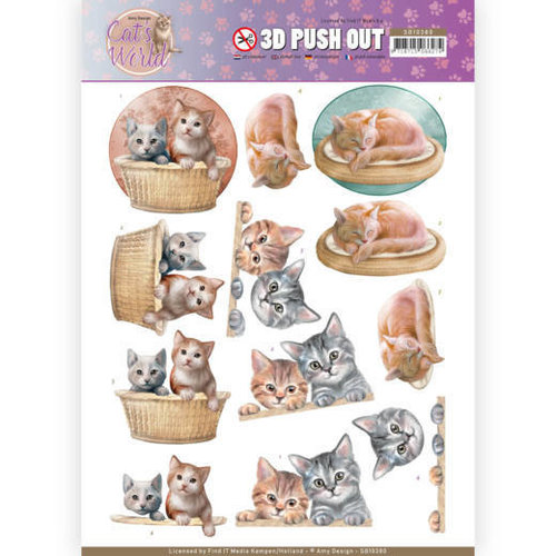 Amy Design SB10380 - 3D Uitdrukvel - Amy Design - Cats World - Kittens