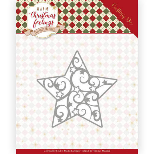 Precious Marieke PM10163 - Mal - Precious Marieke - Warm Christmas Feelings - Swirl Star