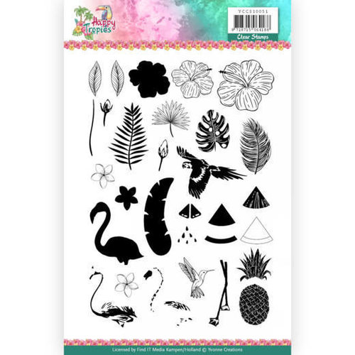 Yvonne Creations YCCS10051 - Stempel - Yvonne Creations - Happy Tropics