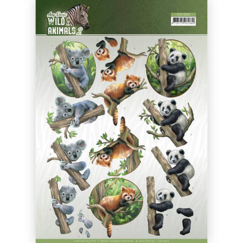 Amy Design CD11300-HJ17001 - 10 stuks knipvellen - Amy Design - Wild Animals - Bears