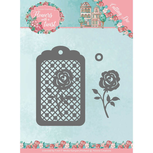 Yvonne Creations YCD10166 - Mal - Yvonne Creations - Flowers with a Twist- Rose Label