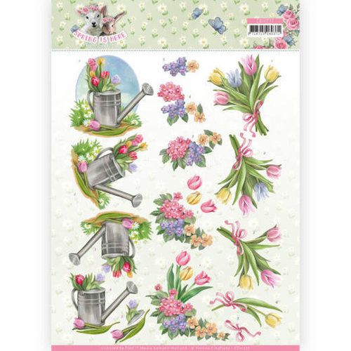 Amy Design CD11277 - 10 stuks knipvellen - Amy Design - Spring is Here - Tulips
