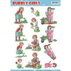 CD11241 - 10 stuks knipvellen - Yvonne Creations - Bubly Girls Gardening