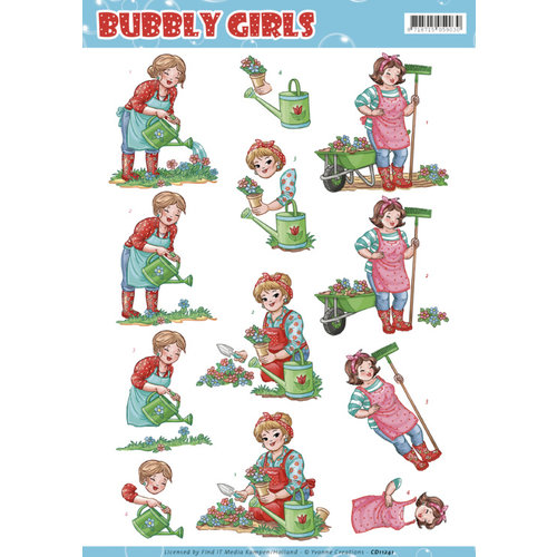 Yvonne Creations CD11241 - 10 stuks knipvellen - Yvonne Creations - Bubly Girls Gardening