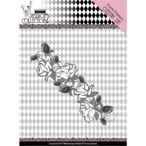 Yvonne Creations YCD10162 - Mal - Yvonne Creations- Pretty Pierrot 2 - Rose Border