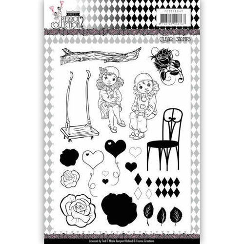 Yvonne Creations YCCS10047 - Stempel - Yvonne Creations- Pretty Pierrot 2