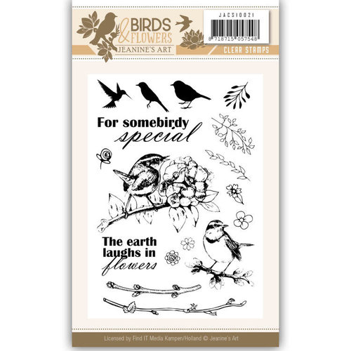 Jeanines Art JACS10021 - Stempel - Jeanines Art- Birds and Flowers