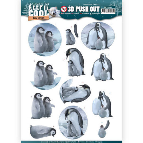 Amy Design SB10307 - 3D Uitdrukvel - Amy Design - Keep it Cool - Cool Penguin