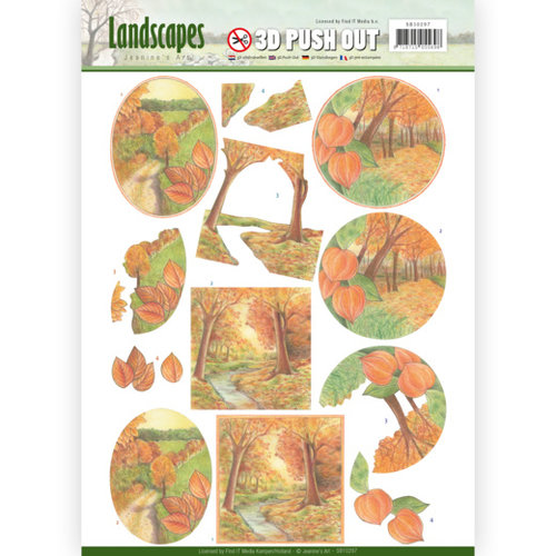 Jeanines Art SB10297 - 3D Uitdrukvel - Jeanines Art- Landscapes - Fall Landscapes