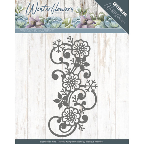 Precious Marieke PM10142 - Mal - Precious Marieke - Winter Flowers - Snowflake flower swirl