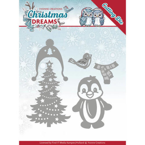 Yvonne Creations YCD10144 - Mal - Yvonne Creations - Christmas Dreams - Christmas Penguin