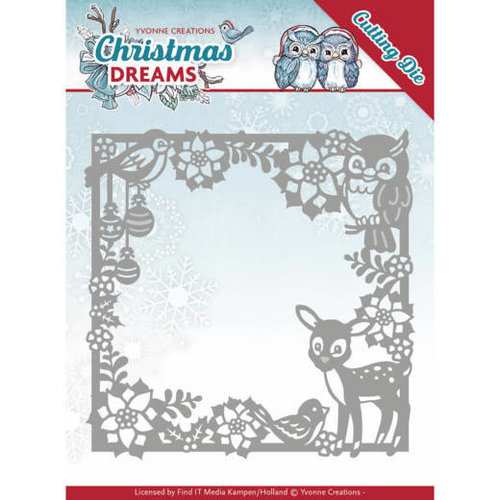 Yvonne Creations YCD10140 - Mal - Yvonne Creations - Christmas Dreams - Christmas Animal Frame