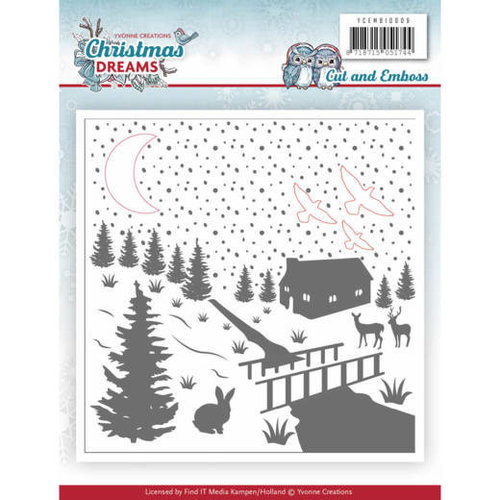 Yvonne Creations YCEMB10009 - Cut & Embossing Folder - Yvonne Creations - Christmas Dreams