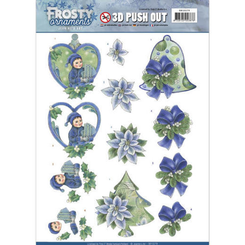 Jeanines Art SB10279 - Uitdrukvel - Jeanines Art- Frosty Ornaments - Green Ornaments