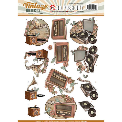 Yvonne Creations SB10253 - Uitdrukvel - Yvonne Creations  - Vintage Objects - Vintage Music