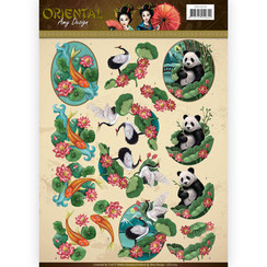 CD11074-HJ15701 - 10 stuks knipvellen - Amy Design Oriental - Animals