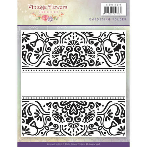 Jeanines Art JAEMB10005 - Embossingfolder - Jeanines Art- Vintage Flowers