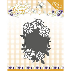 PM10114 - Mal - Precious Marieke - Early Spring - Spring Flowers Oval label