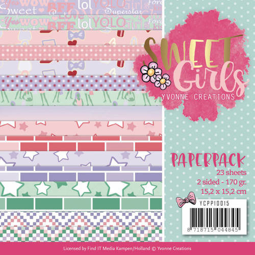 Yvonne Creations YCPP10015 - Papierpak - Yvonne Creations - Sweet Girls