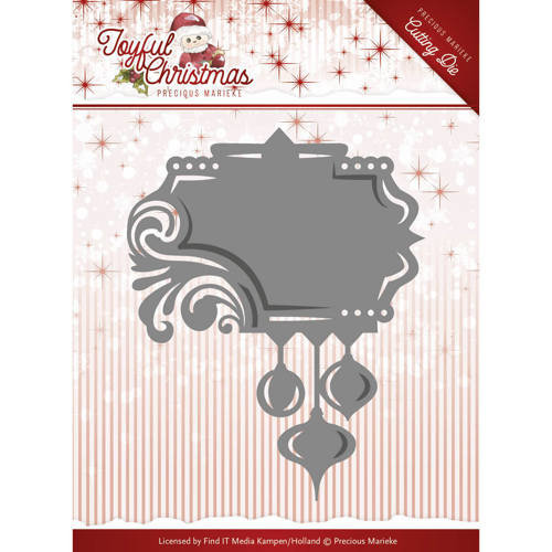 Precious Marieke PM10107 - Mal - Precious Marieke - Joyful Christmas - Label ornament