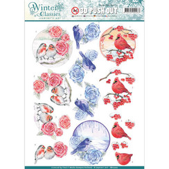 SB10202 - Jeanines Art- Winter Classics - Christmas Birds - 3D Push Out