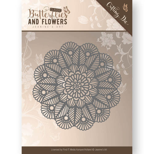 Jeanines Art JAD10022 - Mal - Jeanines Art- Butterflies and Flowers - Doily