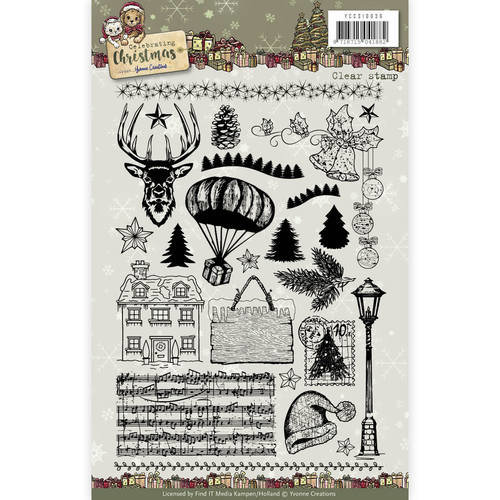 Yvonne Creations YCCS10036 - Clear Stamp - Yvonne Creations - Celebrating Christmas