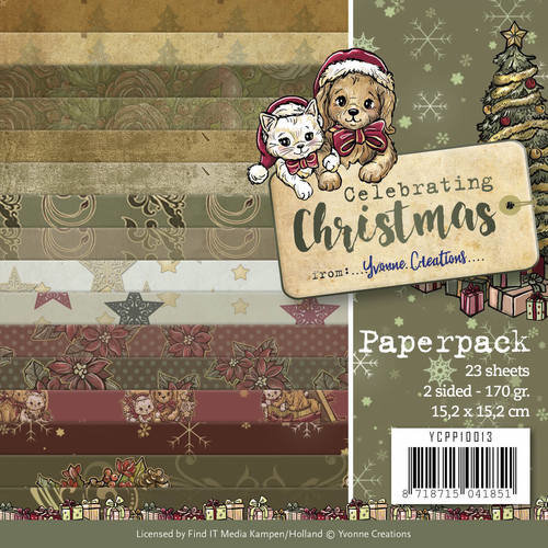 Yvonne Creations YCPP10013 - Papierpak - Yvonne Creations - Celebrating Christmas