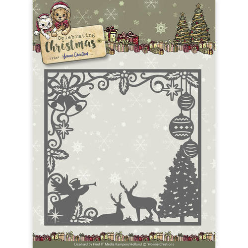 Yvonne Creations YCD10115 - Mal - Yvonne Creations - Celebrating Christmas- Scene Square Frame